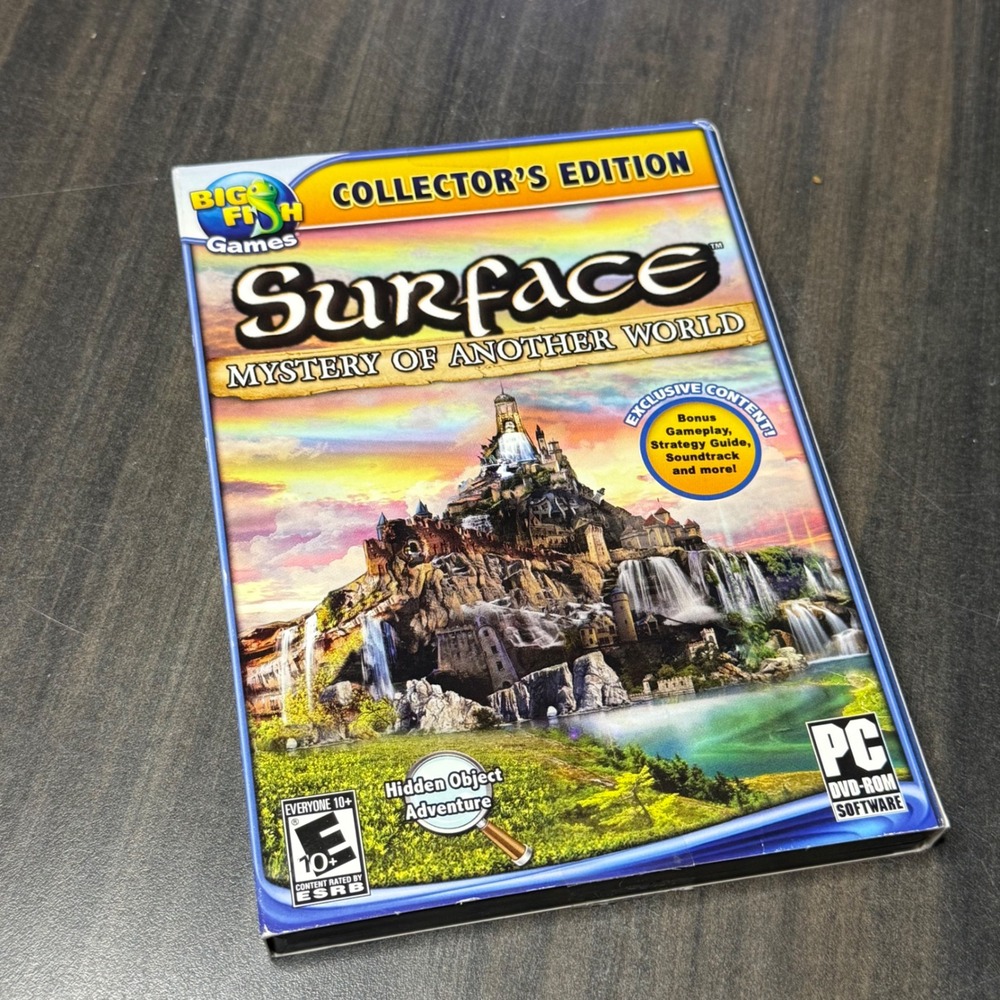 Surface Mystery of Another World Collectors Edition PC‎ DVD Big Fish Games 2012